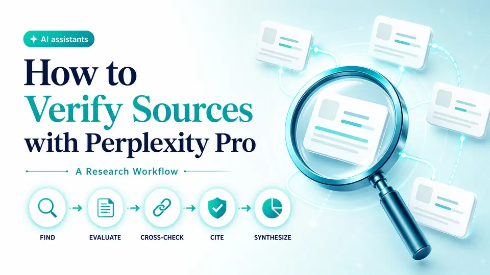 Perplexity Pro source-verification workflow with research and citation checks
