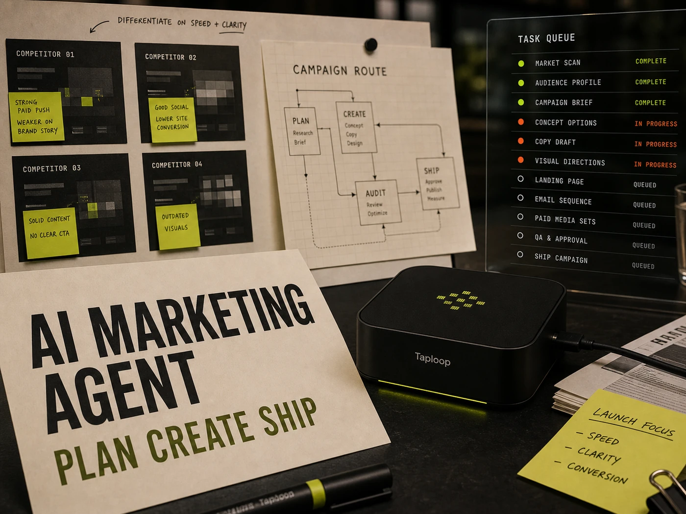 Spring product launch — 3-channel campaign