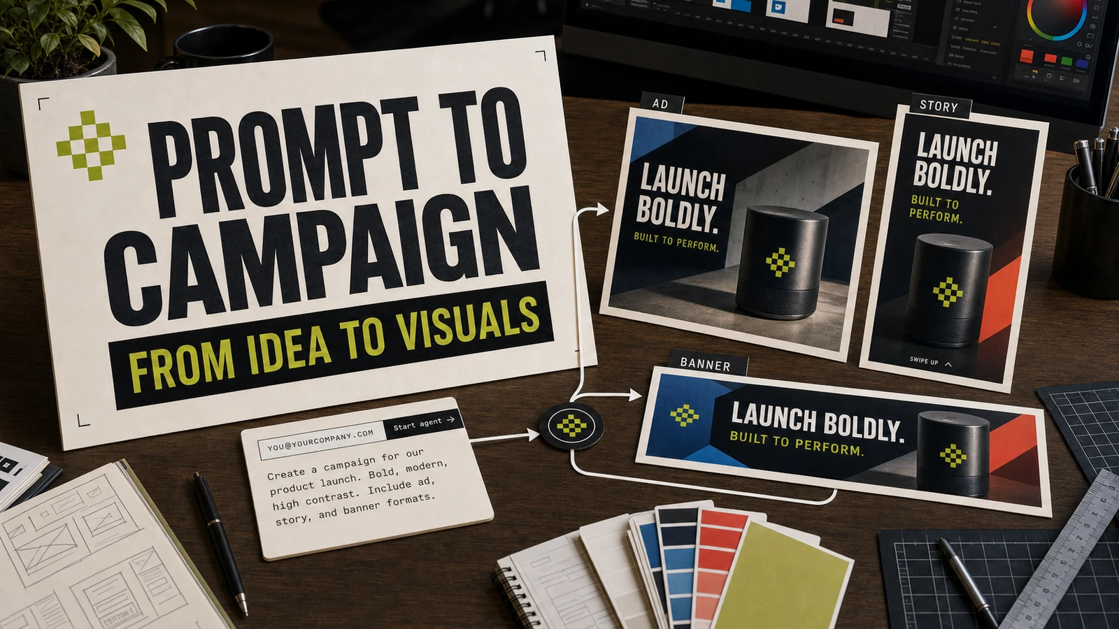 Prompt to publish in three minutes — the Studio workflow