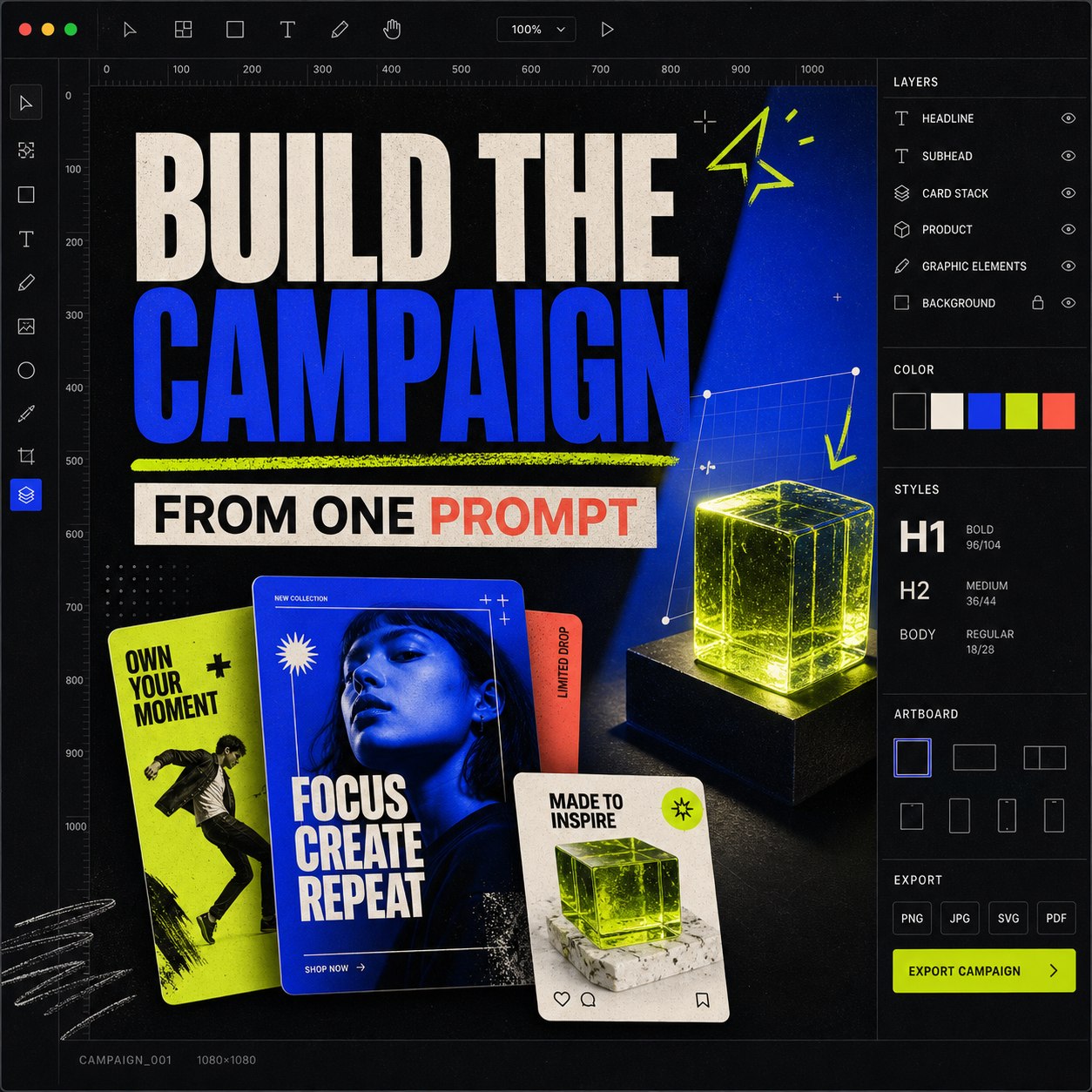 Social posts generated in Taploop Studio