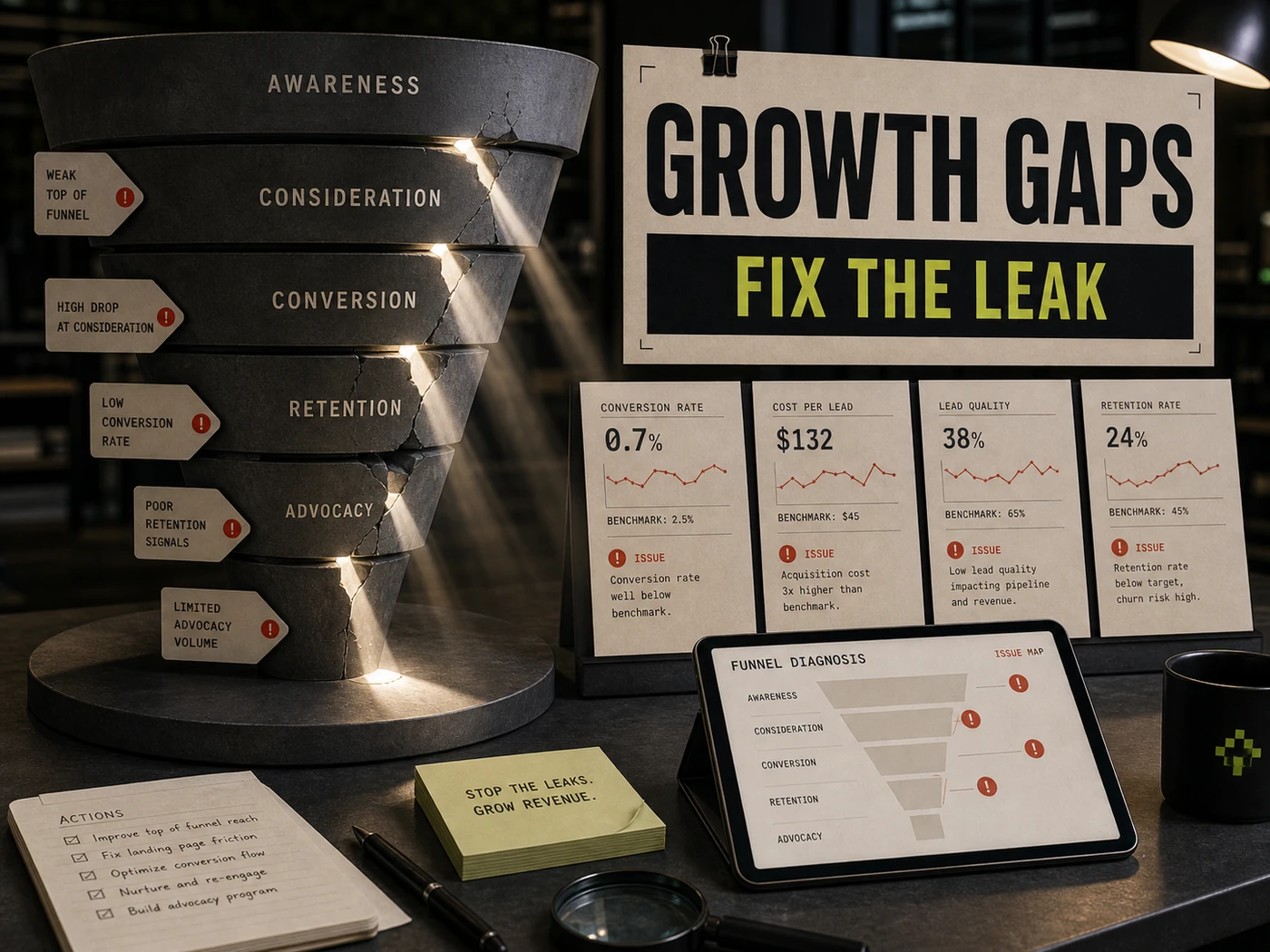 Diagnose marketing gaps